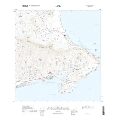 2017 Map of Koko Head, 2017 Print