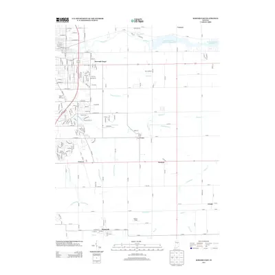2013 Map of Kokomo East, 2013 Print