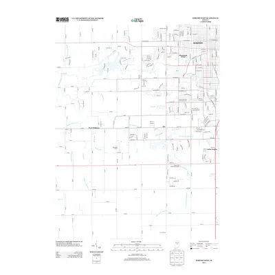 2013 Map of Kokomo West, 2013 Print