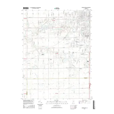 2016 Map of Kokomo West, 2016 Print