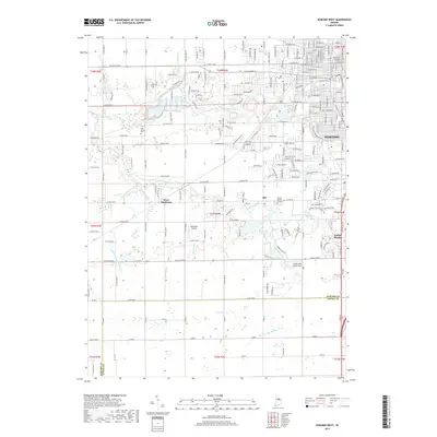 2019 Map of Kokomo West, 2019 Print