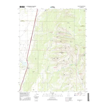 2017 Map of Kolob Arch, 2017 Print