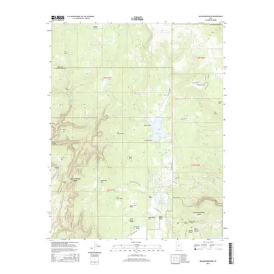 2017 Map of Kolob Reservoir, 2017 Print