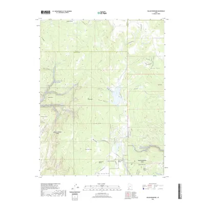 2020 Map of Kolob Reservoir, 2020 Print