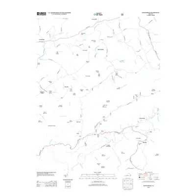 2013 Map of Konnarock, 2013 Print
