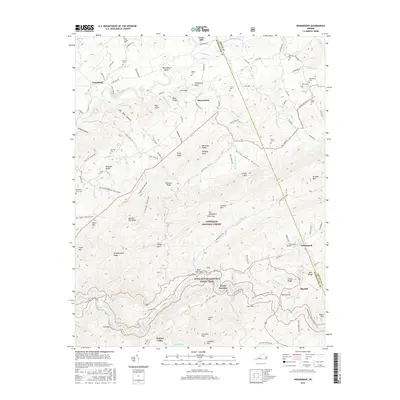 2016 Map of Konnarock, 2016 Print
