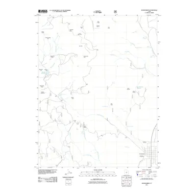 2011 Map of Koosharem, 2011 Print