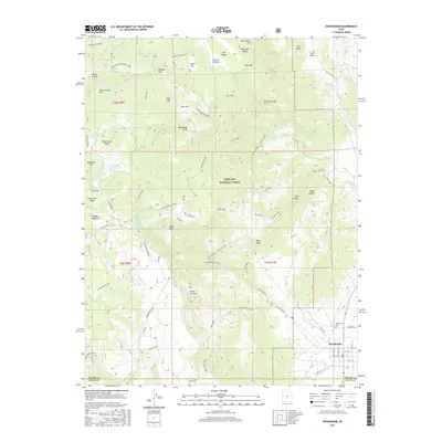 2017 Map of Koosharem, 2017 Print
