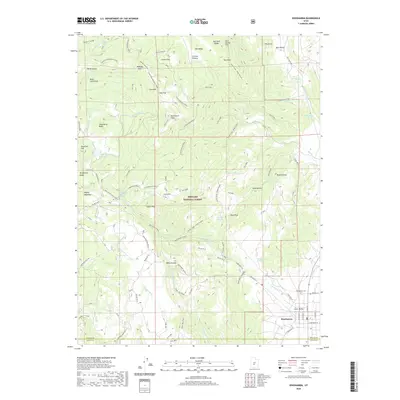 2020 Map of Koosharem, 2020 Print