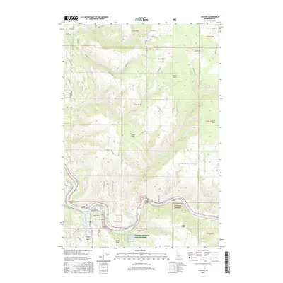 2017 Map of Kooskia, 2017 Print