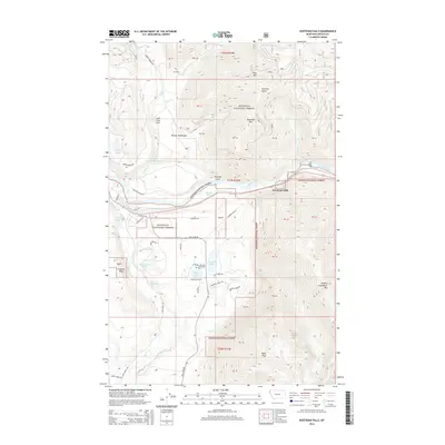 2014 Map of Kootenai Falls, 2014 Print