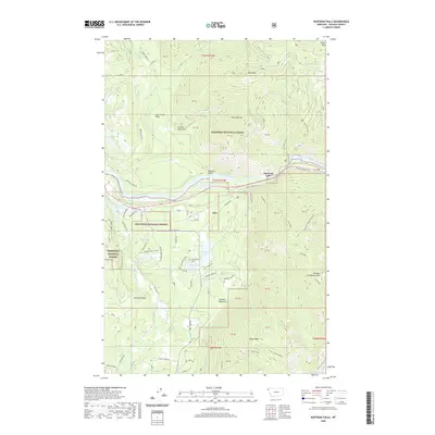 2020 Map of Kootenai Falls, 2020 Print