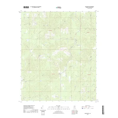 2018 Map of Kosciusko NE, 2018 Print
