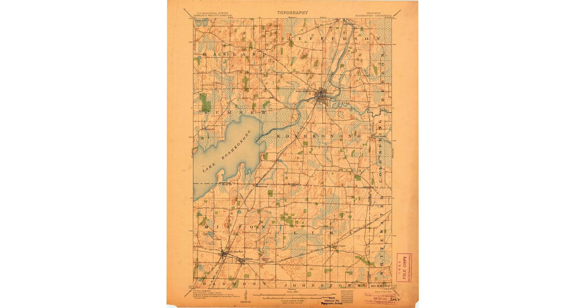 1900 1909 Maps of Johnstown WI - Koshkonong Jefferson County Wi Usgs Topo 1906 Og 1200x630 