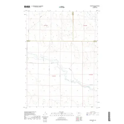 2017 Map of Koshopah SW, 2017 Print