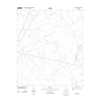 2013 Map of Kosse East, 2013 Print