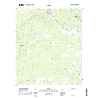 2019 Map of Kountze South, 2019 Print