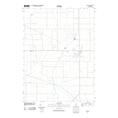 2010 Map of Kouts, 2010 Print
