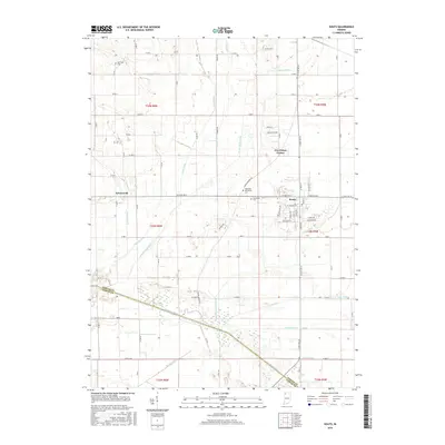 2016 Map of Kouts, 2016 Print