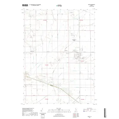 2019 Map of Kouts, 2019 Print