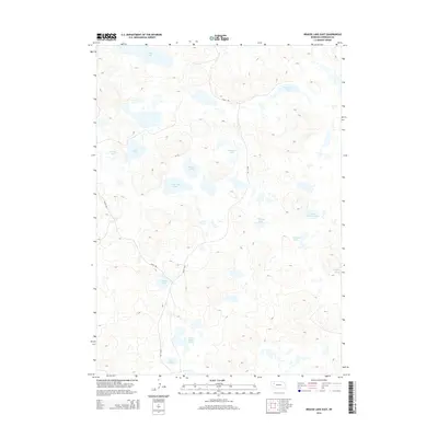 2014 Map of Krause Lake East, 2014 Print