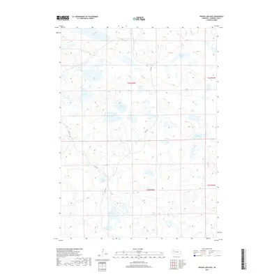 2017 Map of Krause Lake East, 2017 Print