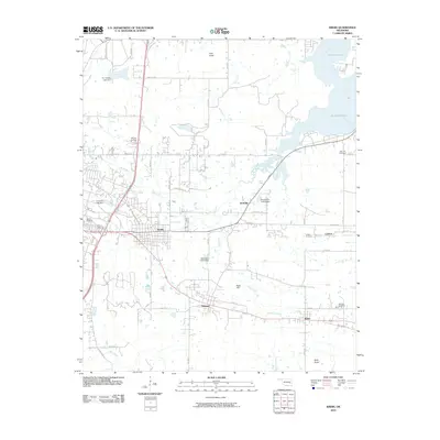 2010 Map of Krebs, 2010 Print
