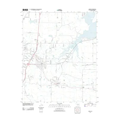 2012 Map of Krebs, 2012 Print