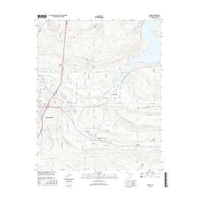 2016 Map of Krebs, 2016 Print