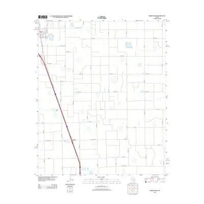 2012 Map of Kress East, 2012 Print