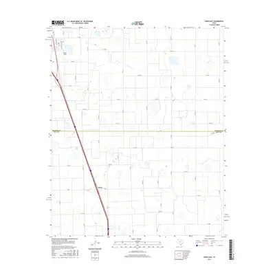2016 Map of Kress East, 2016 Print