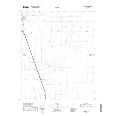 2019 Map of Kress East, 2019 Print