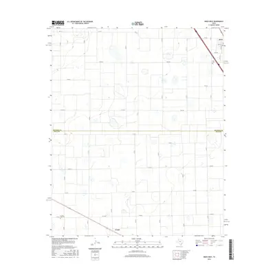 2016 Map of Kress West, 2016 Print