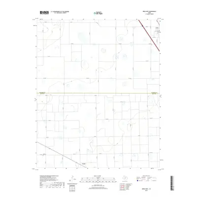 2019 Map of Kress West, 2019 Print