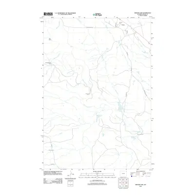 2012 Map of Kruger Lake, 2012 Print