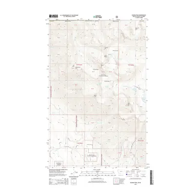 2014 Map of Ksanka Peak, 2014 Print