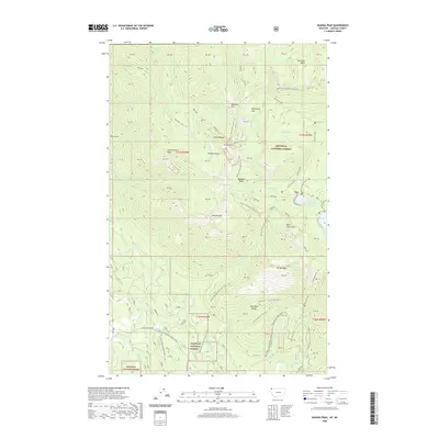 2020 Map of Ksanka Peak, 2020 Print