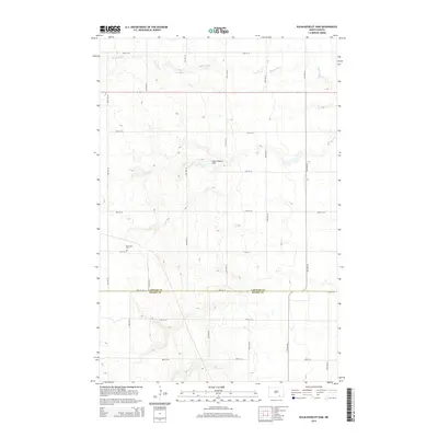 2014 Map of Kulm-Edgeley Dam, 2014 Print