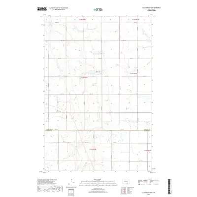 2018 Map of Kulm-Edgeley Dam, 2018 Print