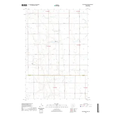 2020 Map of Kulm-Edgeley Dam, 2020 Print