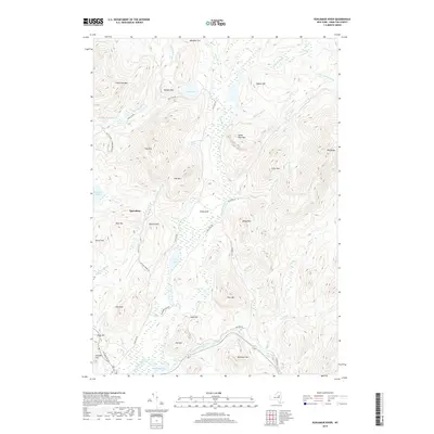 2019 Map of Kunjamuk River, 2019 Print