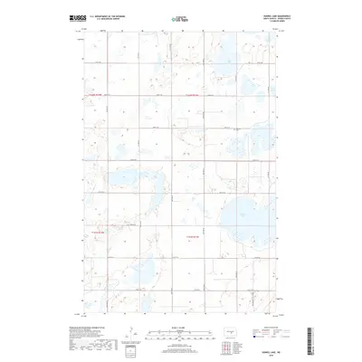 2018 Map of Kunkel Lake, 2018 Print