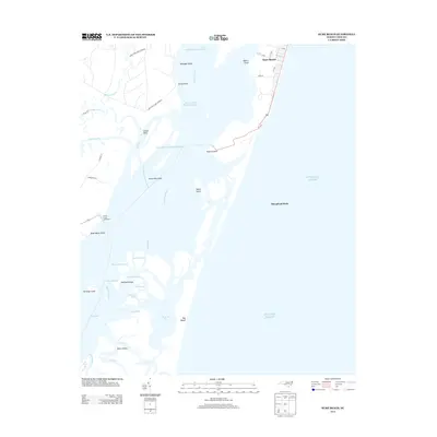 2013 Map of Kure Beach, 2013 Print