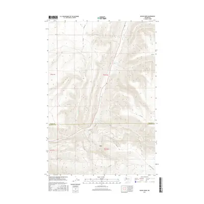 2017 Map of Kusshi Creek, 2017 Print