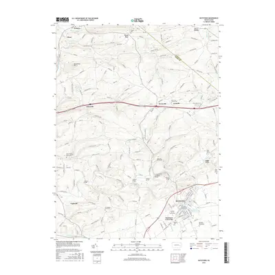 2016 Map of Kutztown, 2016 Print