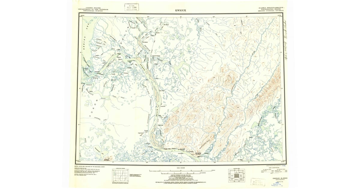 Old Maps of Mountain Village AK - Kwiguk Kusilvak County Ak Usgs Topo 1952 Og 1200x630 