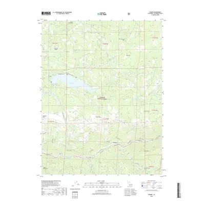 2018 Map of Kyburz, 2018 Print