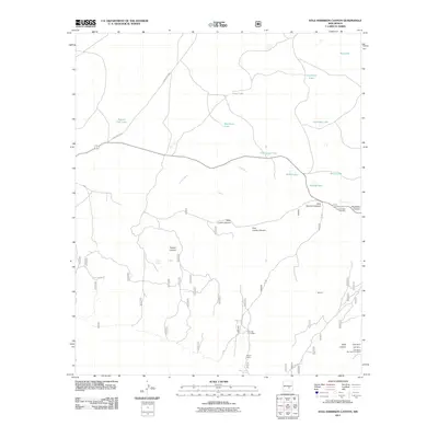 2011 Map of Kyle Harrison Canyon, 2011 Print