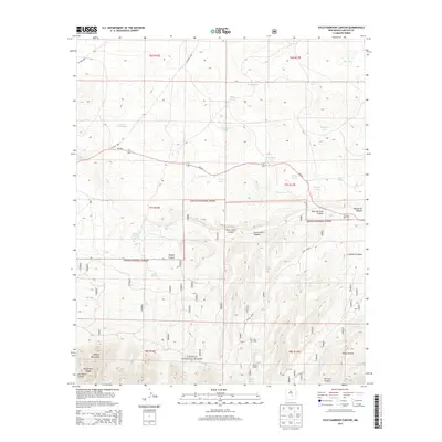 2013 Map of Kyle Harrison Canyon, 2013 Print