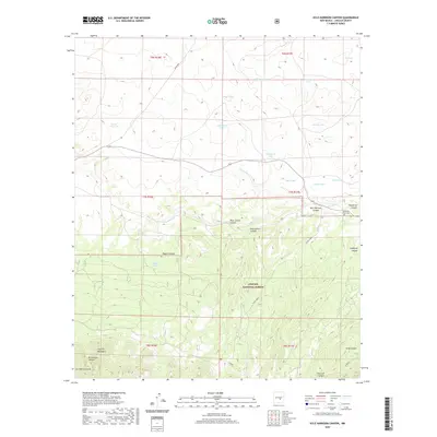 2020 Map of Kyle Harrison Canyon, 2020 Print